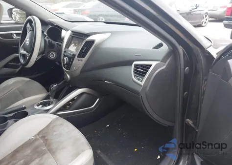 2014 Hyundai Veloster Base W/Gray from USA, damaged, VIN KMHTC6AD1EU183350